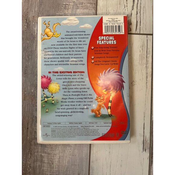 Dr. Seuss The Lorax Animated Classic DVD Kid's Movie - Picture 4 of 4